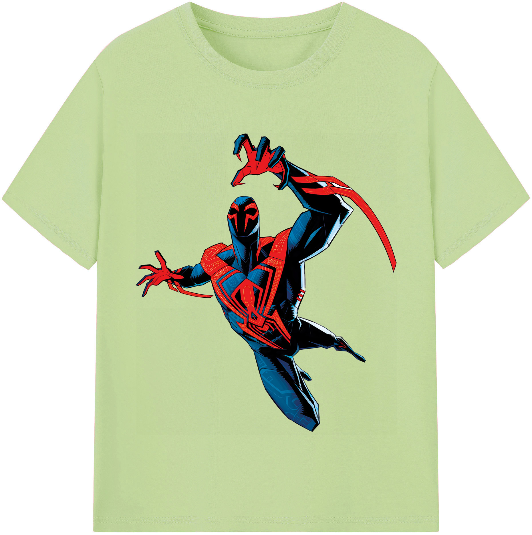 （画像用） Spider Man スパイダーマン 綿100％半袖Tシャツ（フロントプリント）